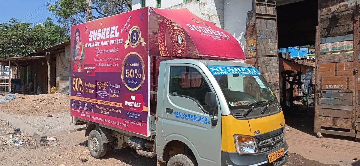 Auto rickshaw branding by A Creations