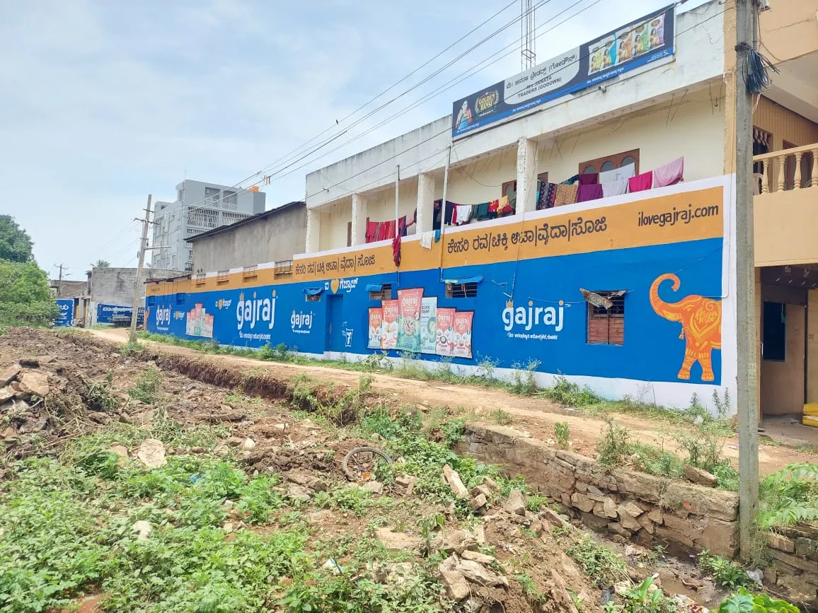 Hand-painted wall advertising by A Creations